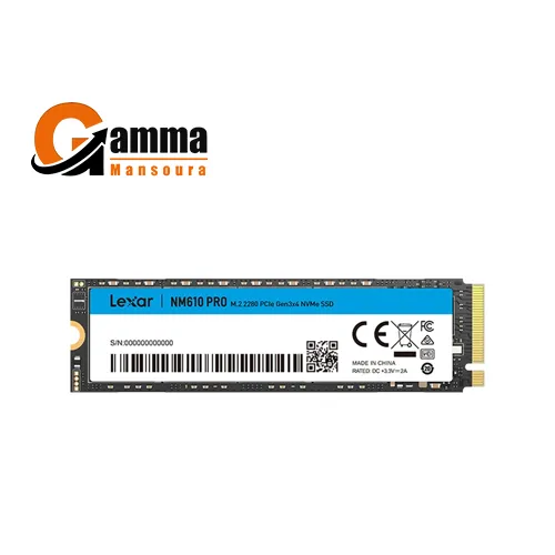 Lexar NM610PRO 500GB M.2 NVMe SSD – PCIe Gen3x4, 3300MB/s read, 1700MB/s write, 3D NAND