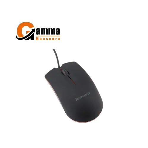 Lenovo M20 USB Mini 3D Wired Optical Mouse Black