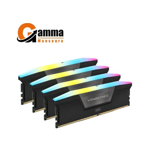 Corsair Vengeance RGB 96GB (4 x 24GB) DDR5 5600 MHz, CL40 Memory (XMP)