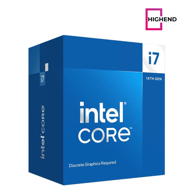 Intel Core i7-14700F Desktop Processor 20 cores (8 P-cores + 12 E-cores) up to 5.4 GHz