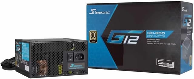 Seasonic G12-GC-850 850W PSU 80 Gold Non-Modular