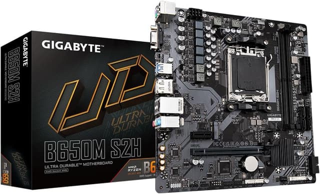 Gigabyte B650M S2H Motherboard (AM5/2xDDR5/HDMI/DP/VGA/USB 3.2/M.2)