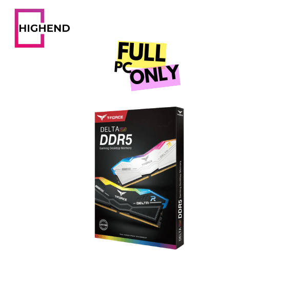TeamGroup T-FORCE DELTA RGB 32GB (2 x 16GB) DDR5-6000 PC5-48000 CL38 Dual Channel Desktop Memory Kit - Black
