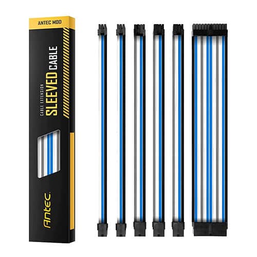 Antec-PSU Sleeved Extension Cable Kit-PSUSCB30-401-Blue/Grey