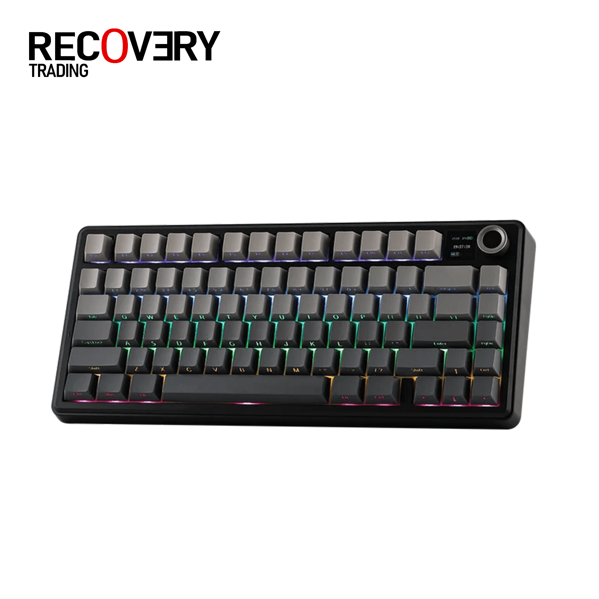 AULA F75 MAX Wireless Mechanical Gaming Keyboard – Gradient Gray, Reaper Switch (F75MaxGrR)