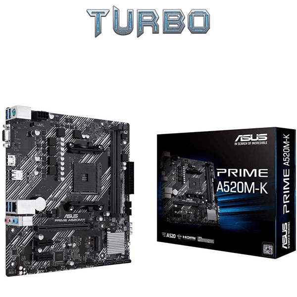 ASUS PRIME A520M-K AMD A520 AM4 Micro-ATX Motherboard