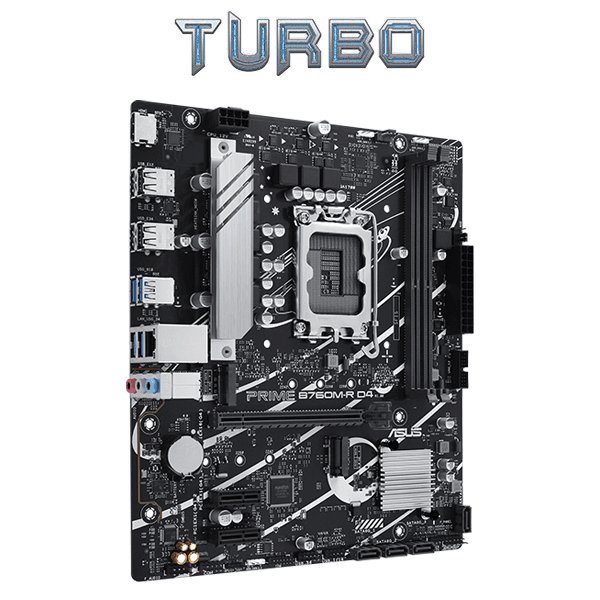 ASUS Prime B760M-R D4 Intel B760 LGA 1700 Micro-ATX Motherboard
