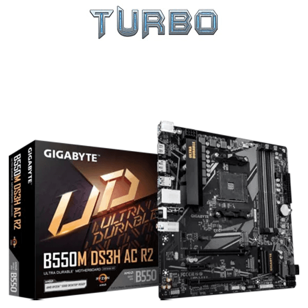 Gigabyte B550M DS3H AC AMD AM4 Micro-ATX Motherboard with Wi-Fi & Bluetooth