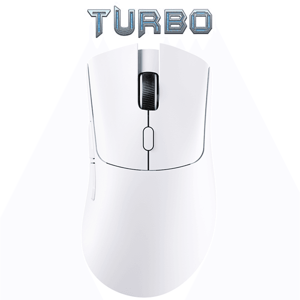 Attack Shark R1 Tri-Mode Wireless Ultra-Lightweight Gaming Mouse (PAW3311, 18000 DPI, 400 IPS, 59g) - White (1-Year Warranty)