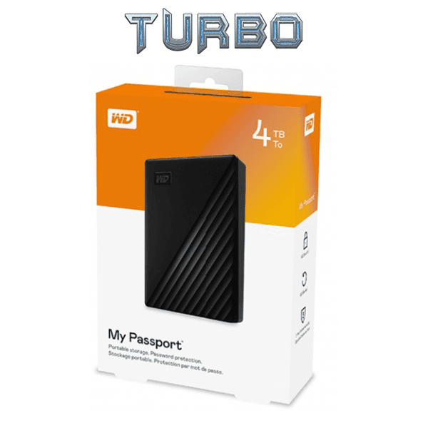 WD 4TB My Passport Portable External Hard Drive - USB 3.2