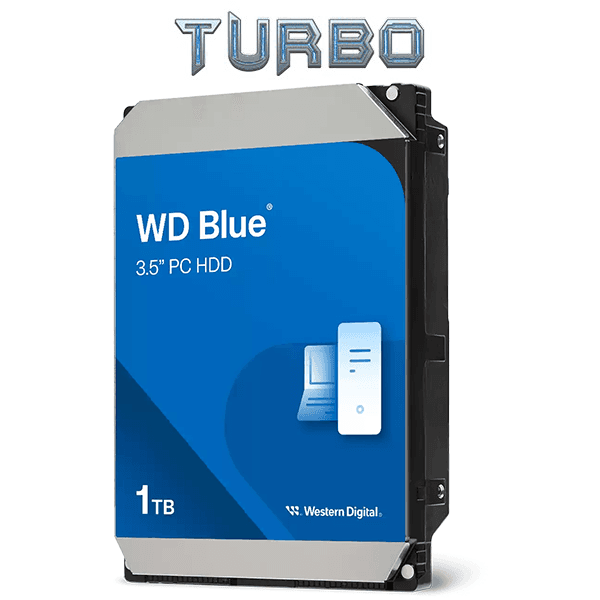 WD Blue 1TB 3.5" PC Desktop Internal Hard Drive 5400 RPM SATA 6Gb/s 64MB Cache (WD10EARZ)