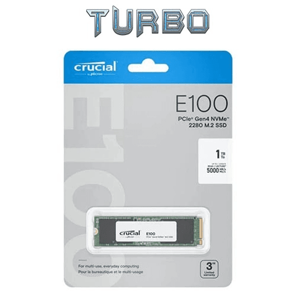 Crucial E100 1TB M.2 NVMe PCIe Gen4 Internal SSD