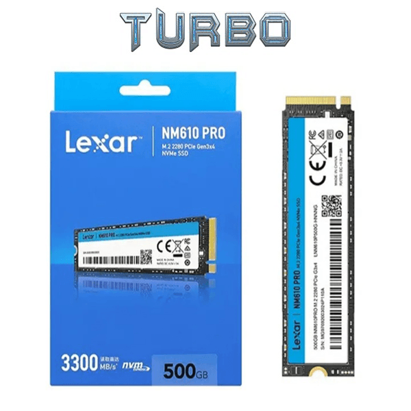 Lexar NM610 PRO 500GB M.2 2280 NVMe PCIe Gen3x4 Internal SSD