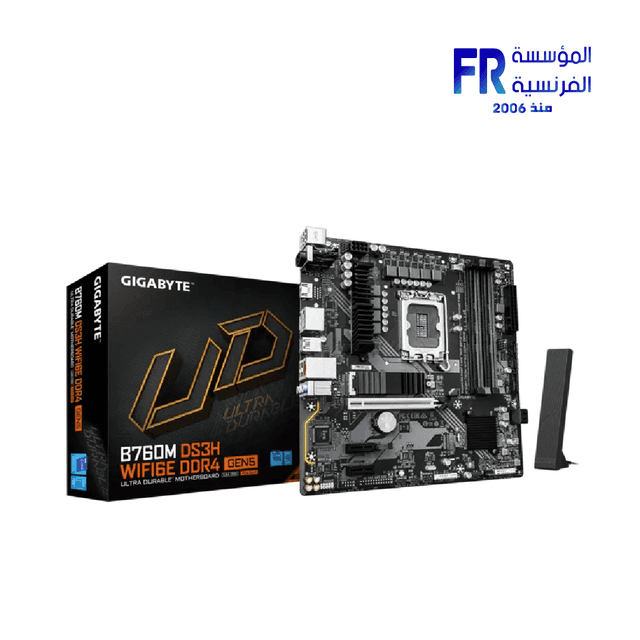 Gigabyte B760M Ds3H Wifi6E D4 Gen5 Lga1700 Micro Atx Black Motherboard