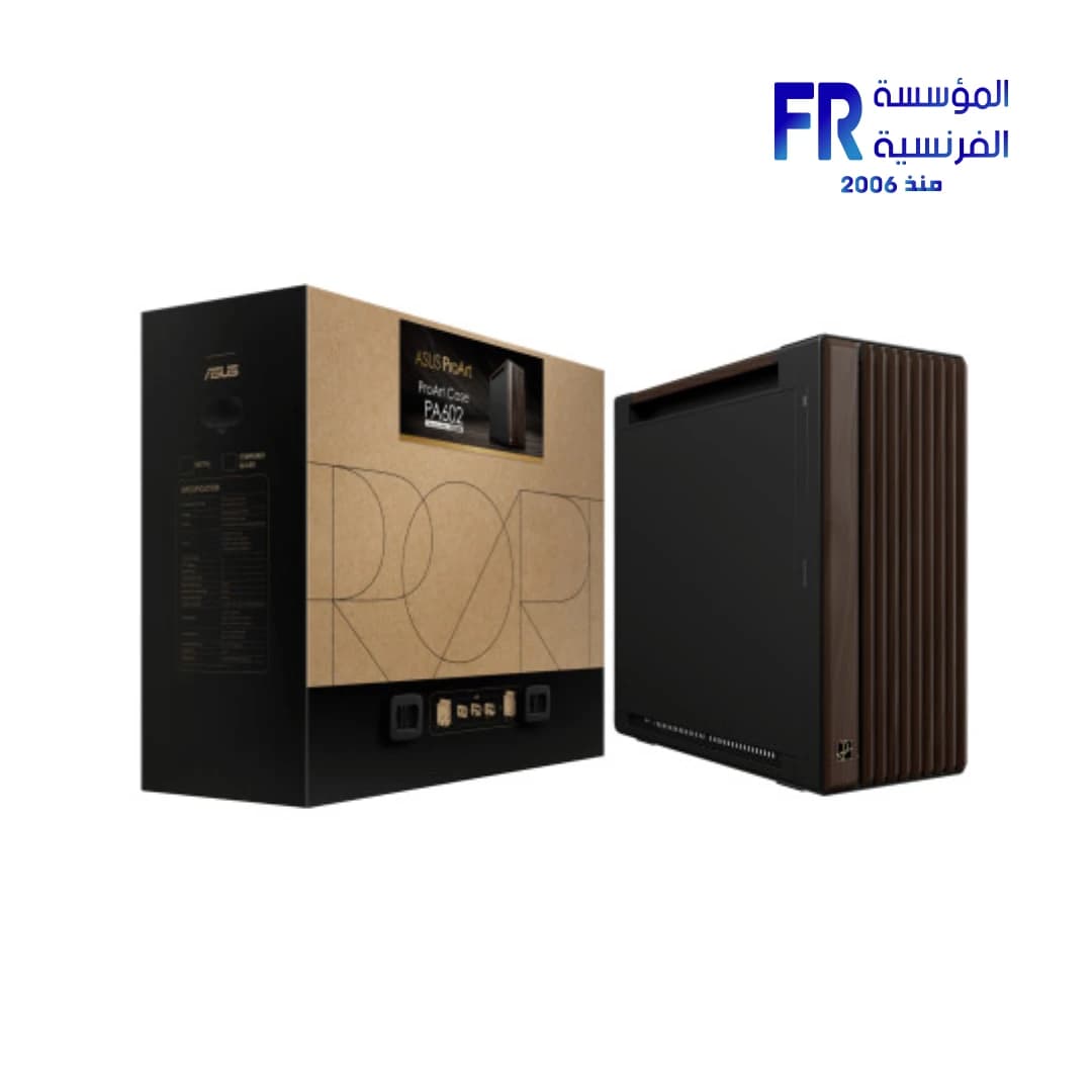 ASUS ProArt PA602 Wood Edition Modern Black Metal Panel E-ATX Full Tower Case