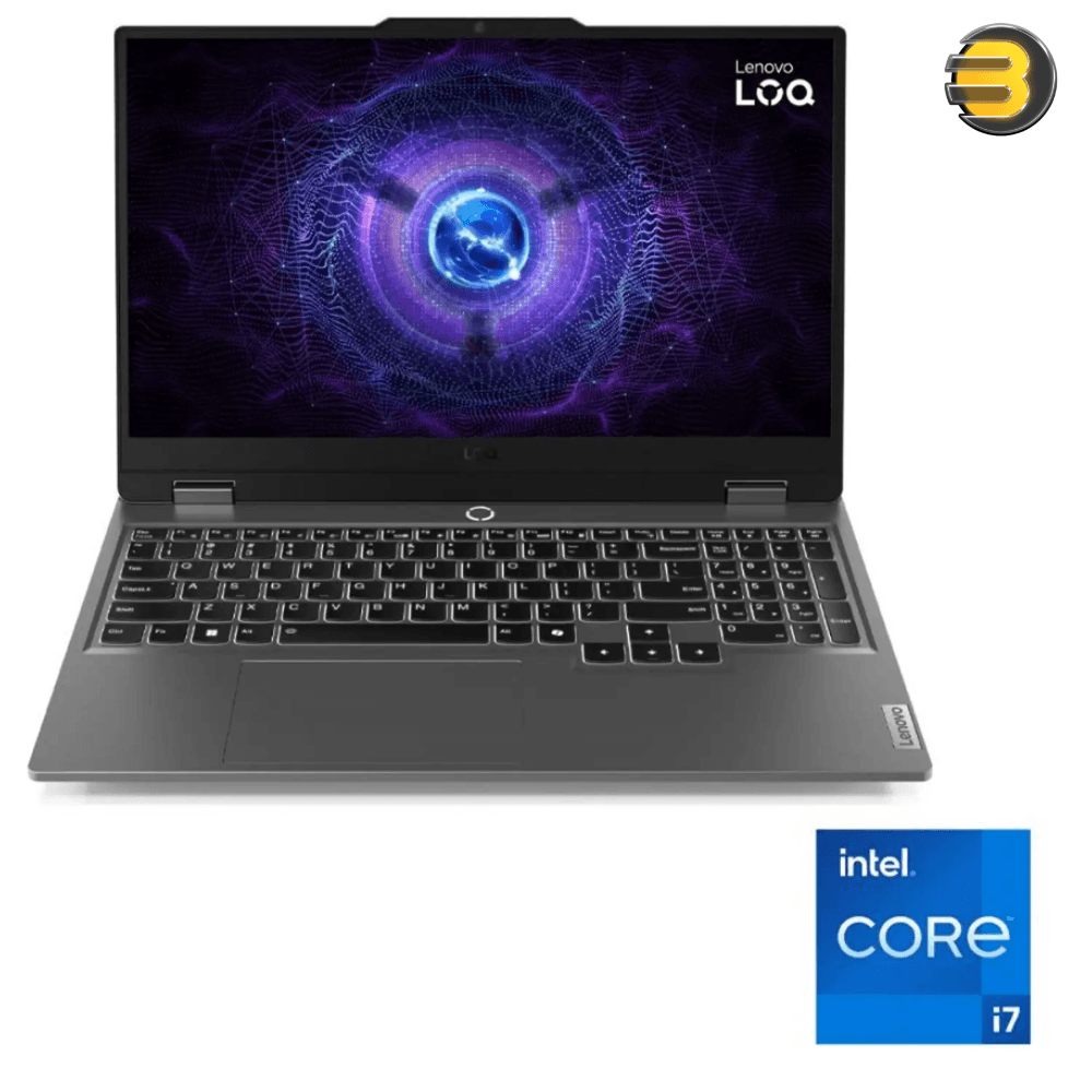 Lenovo LOQ15.6'' FHD Gaming Laptop – Intel Core i7-13645HX, NVIDIA RTX 4050 105W, 16GB DDR5-4800, 512GB PCIe 4.0 SSD, 144Hz 100% sRGB Display, LA1 AI Chip, White Backlit Keyboard & FreeDOS