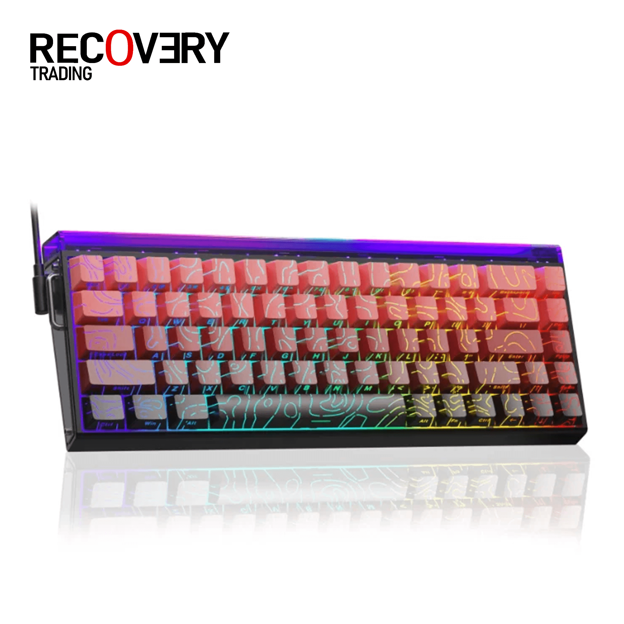 AULA HERO 68 HE Wired Magnetic Gaming Keyboard – Black & Red